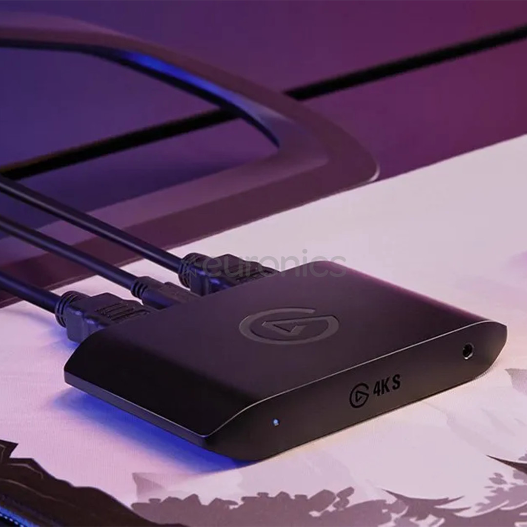 Elgato 4K S, must - Salvestuskaart