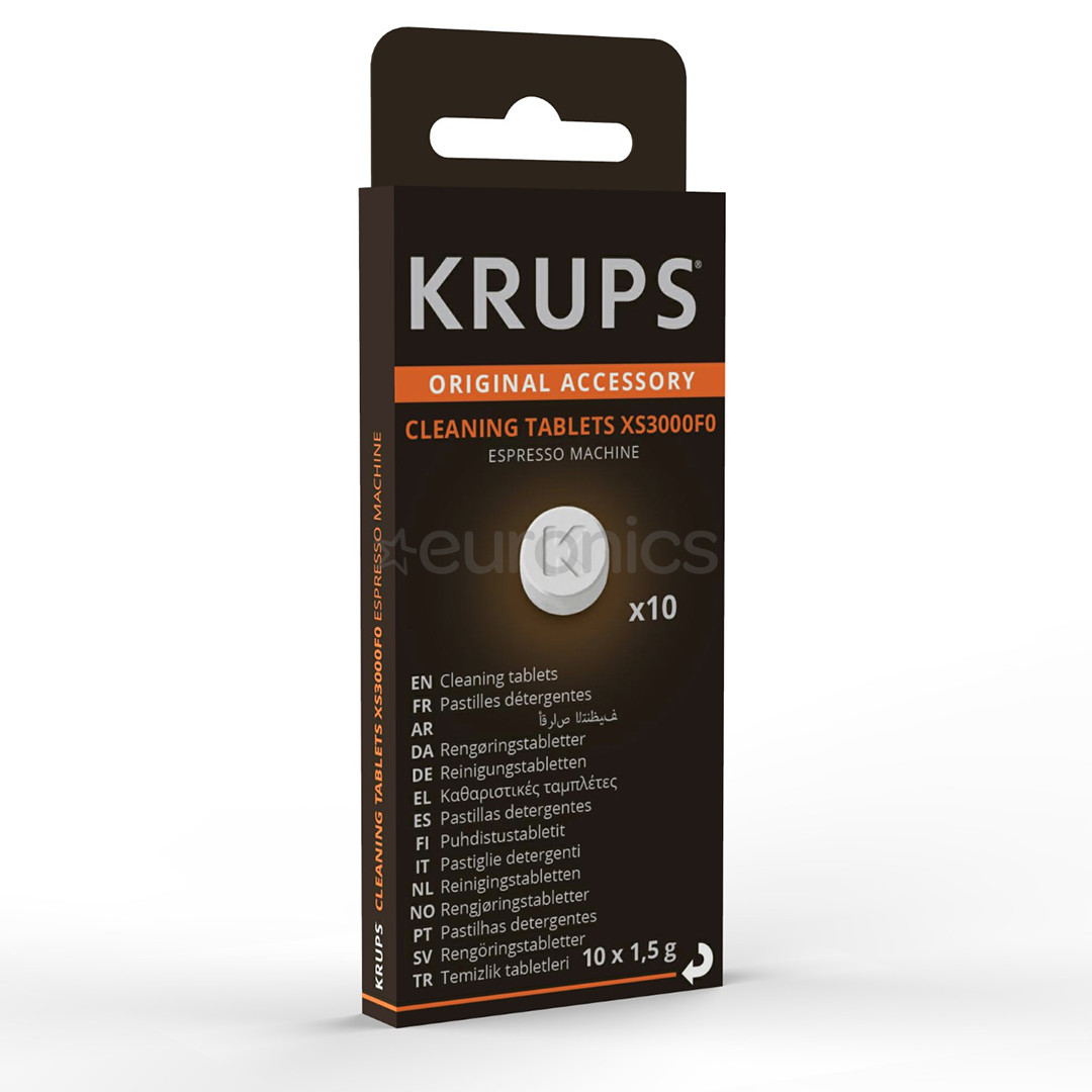 Krups, 10 шт. - Таблетки для очистки кофемашин