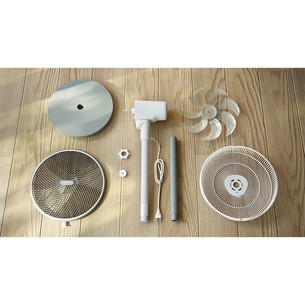 Philips 2000 Series, valge/hall - Põrandaventilaator