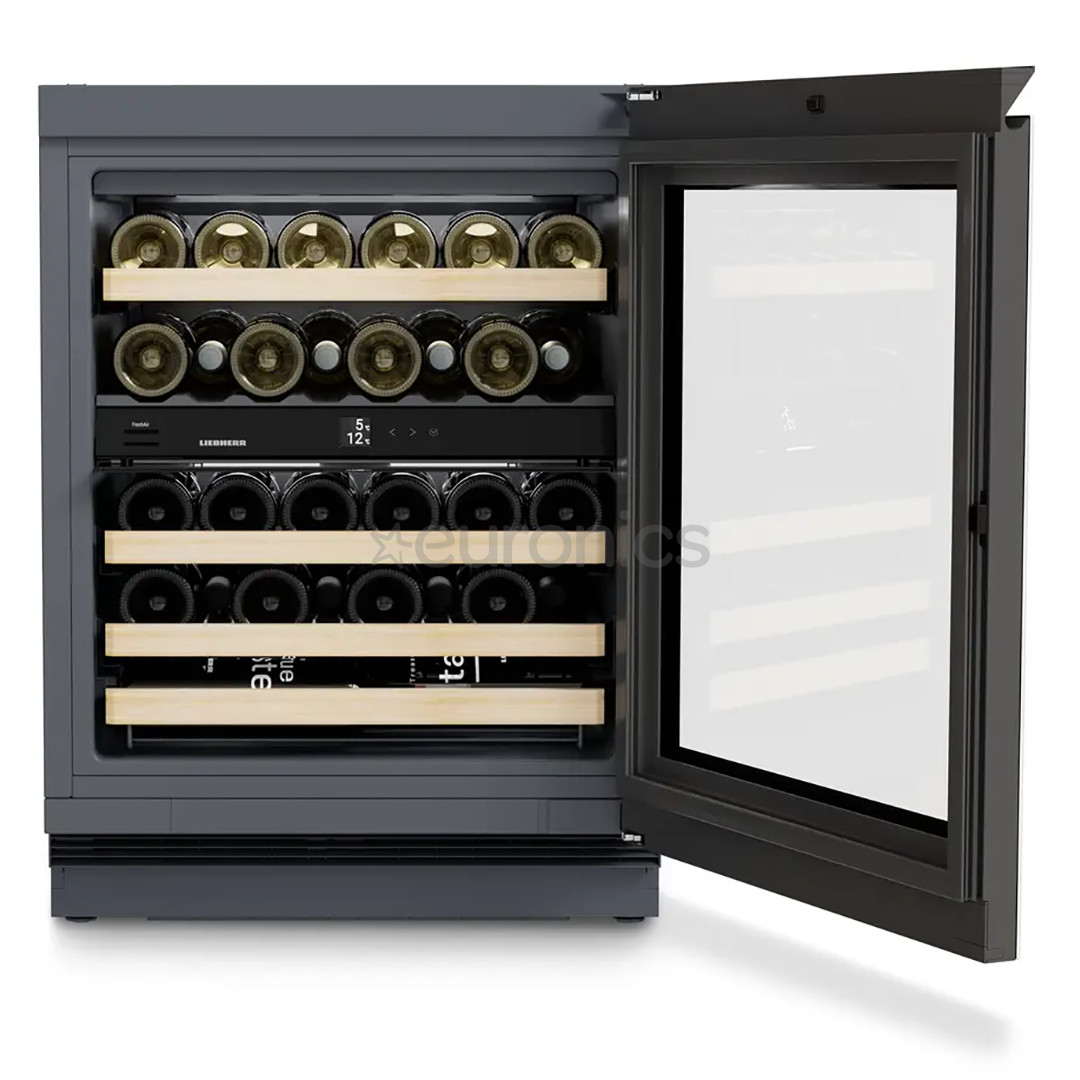 Liebherr Vinidor, 32 bottles, height 82 cm, black - Built-in wine cooler
