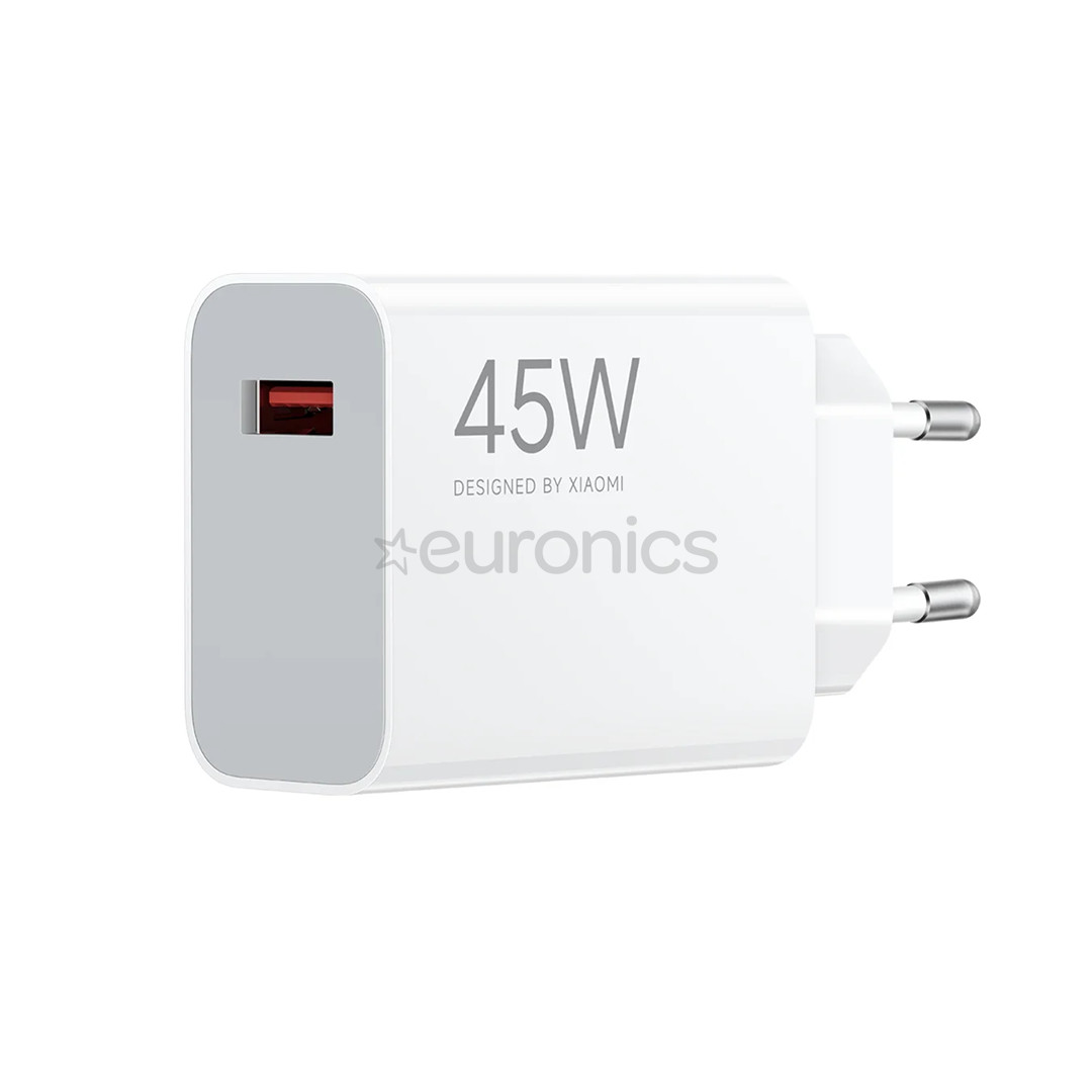 Xiaomi 45 W Turbo Charging Power Adapter (Type-A), valge - Laadija