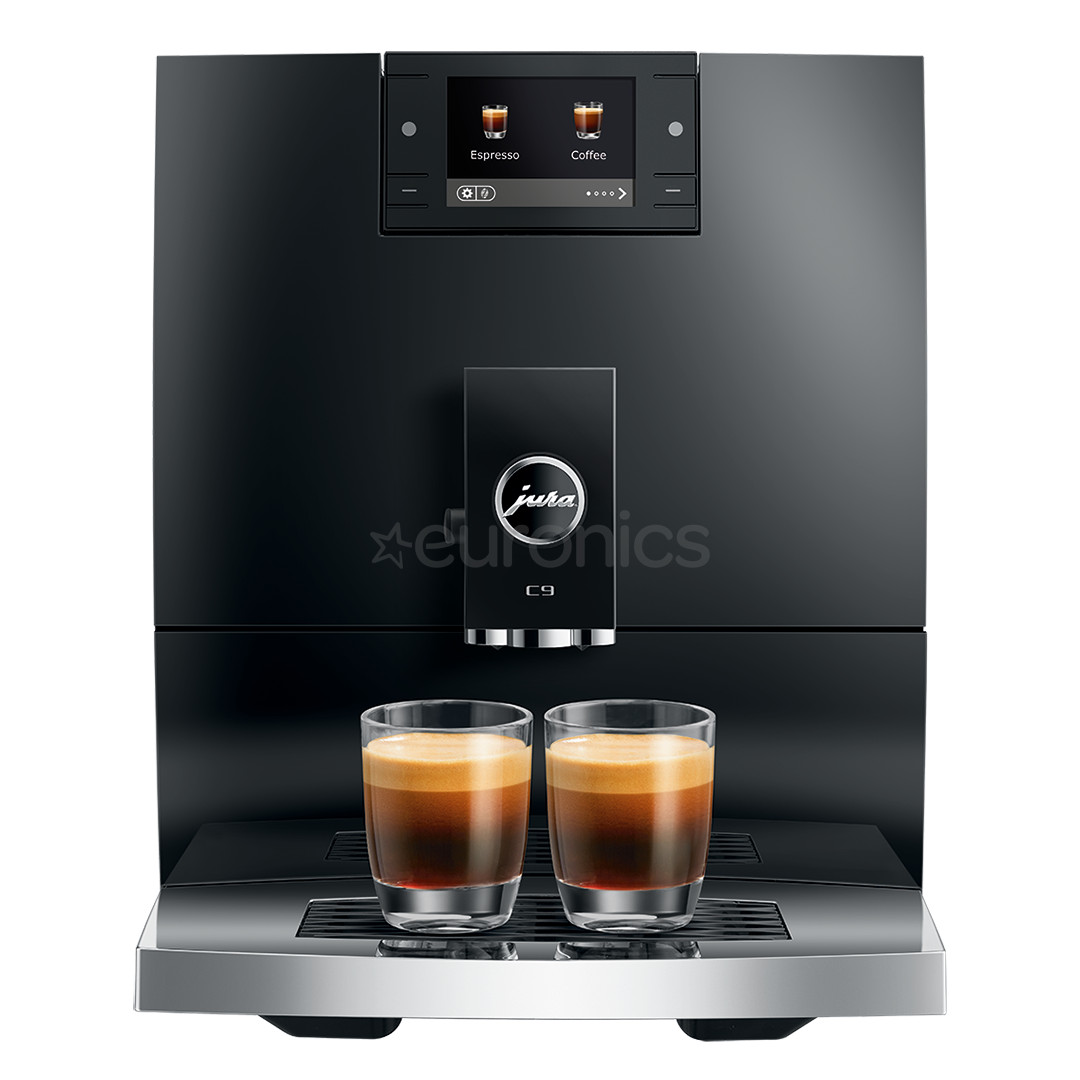 JURA C9 Piano Black (EA), must - Espressomasin
