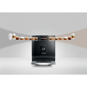 JURA C9 Piano Black (EA), must - Espressomasin