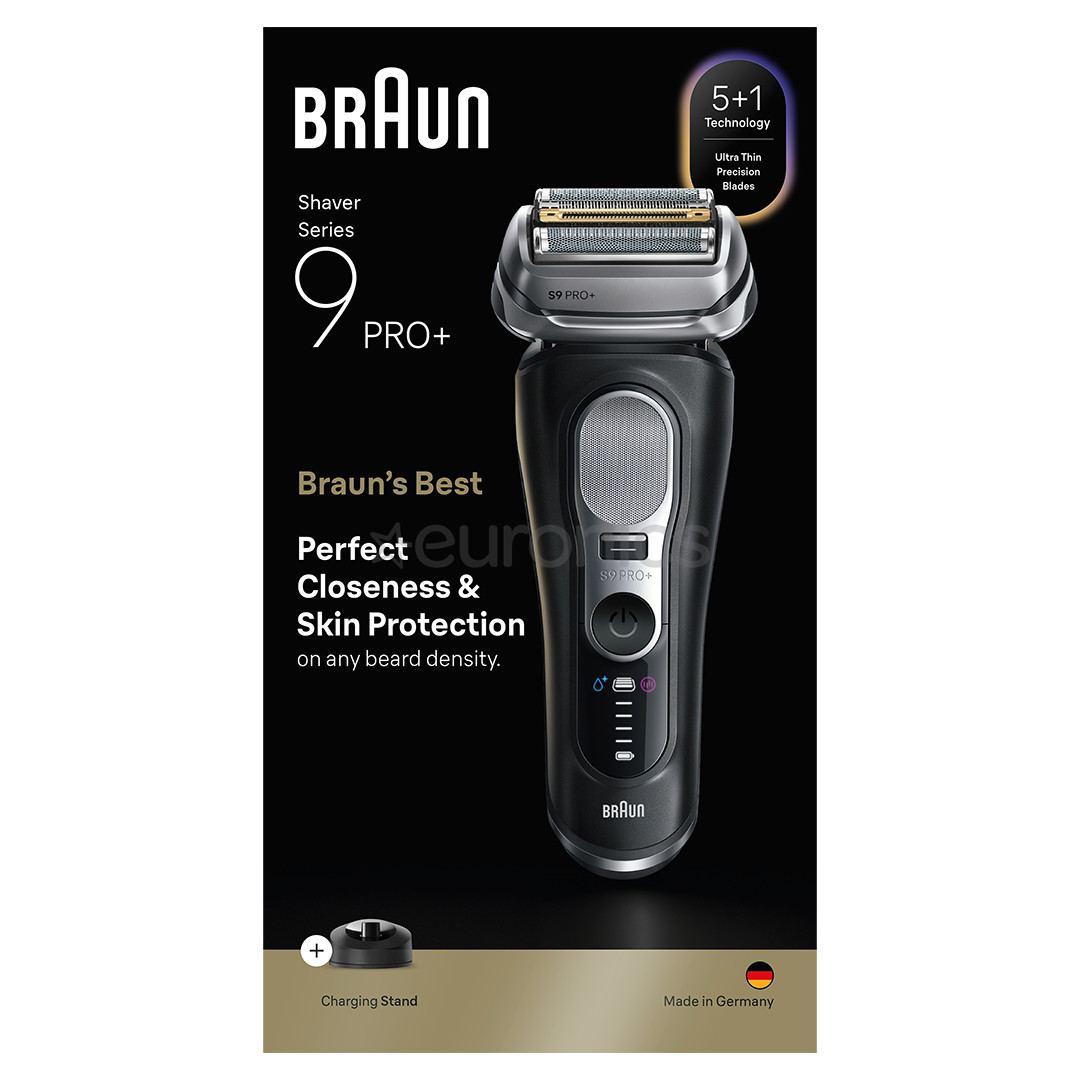 Braun Series 9 Pro+, Wet & Dry, must - Pardel
