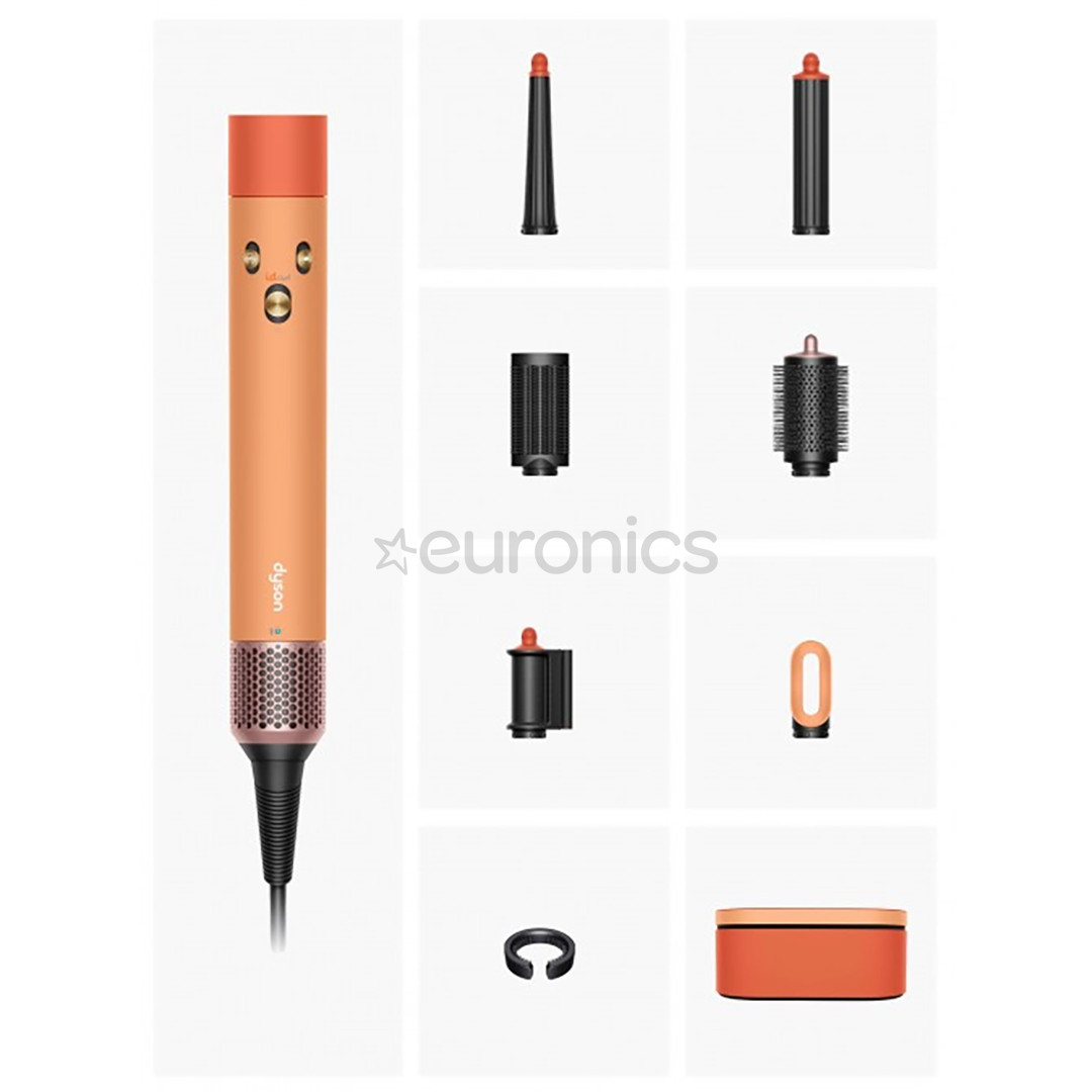 Dyson Airwrap i.d.™, Bluetooth®, 1300 Вт, Ceramic apricot/Topaz, оранжевый - Стайлер для волос