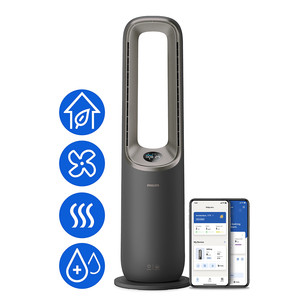 Philips Air Performer 9000 Series, 4-ühes, 2200 W, hall – Õhupuhasti, ventilaator, kütteseade ja õhuniisutaja