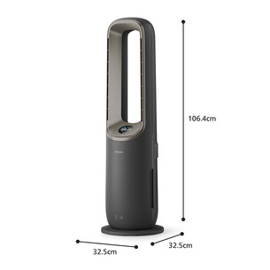 Philips Air Performer 9000 Series, 4-ühes, 2200 W, hall – Õhupuhasti, ventilaator, kütteseade ja õhuniisutaja