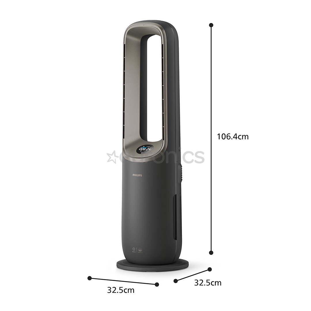 Philips Air Performer 9000 Series, 4-ühes, 2200 W, hall – Õhupuhasti, ventilaator, kütteseade ja õhuniisutaja