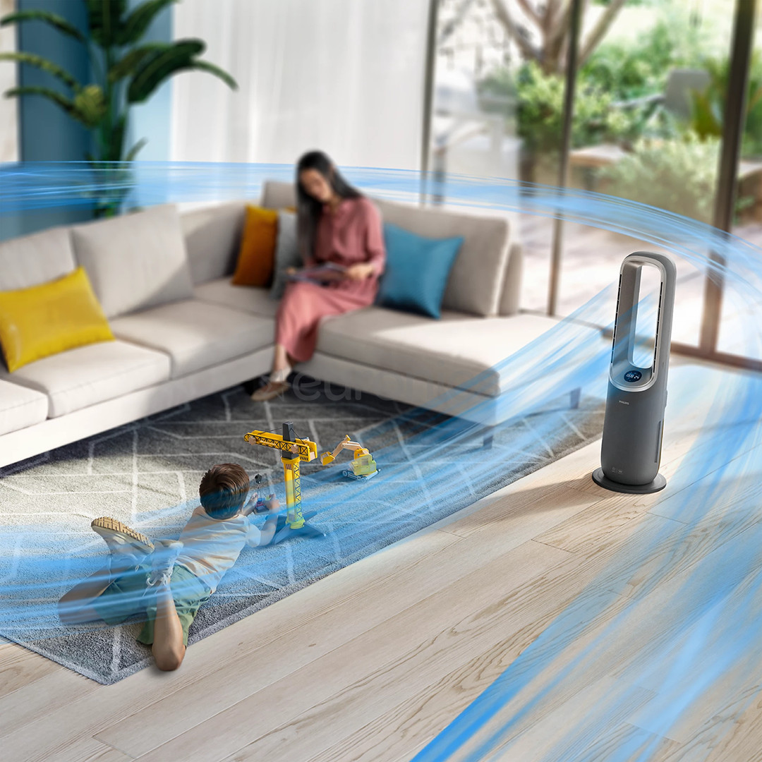 Philips Air Performer 9000 Series, 4-ühes, 2200 W, hall – Õhupuhasti, ventilaator, kütteseade ja õhuniisutaja
