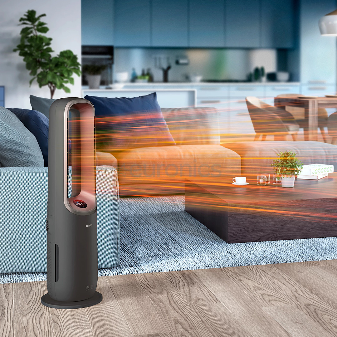 Philips Air Performer 9000 Series, 4-ühes, 2200 W, hall – Õhupuhasti, ventilaator, kütteseade ja õhuniisutaja