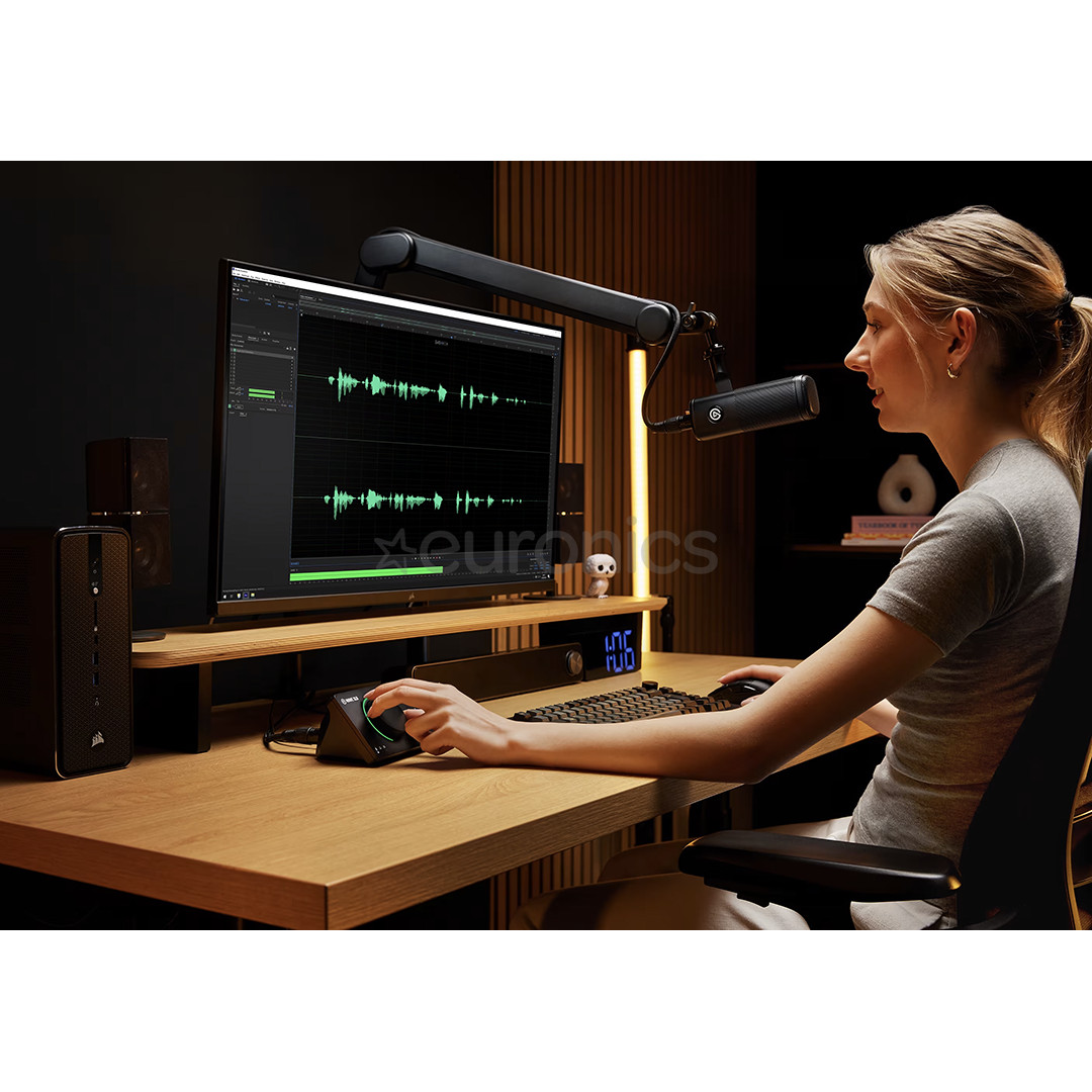 Elgato Wave XLR MK.2, must - integreeritud mikrofoniliides