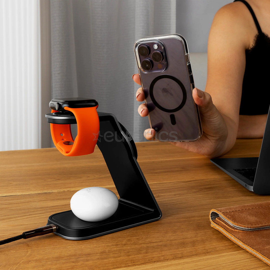 Fixed MagPowerstation Alu, серебристый/черный - Зарядная станция