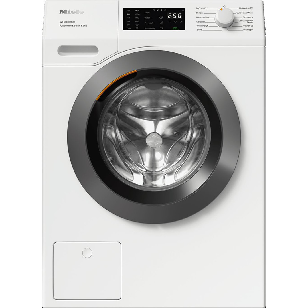 Miele W1 Excellence PowerWash & Steam, 9 kg, depth 63.6 cm, 1400 rpm - Front load washing machine