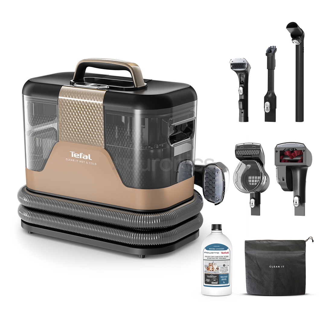 Tefal Clean It Hot & Cold, must/vask - Tekstiilipesur