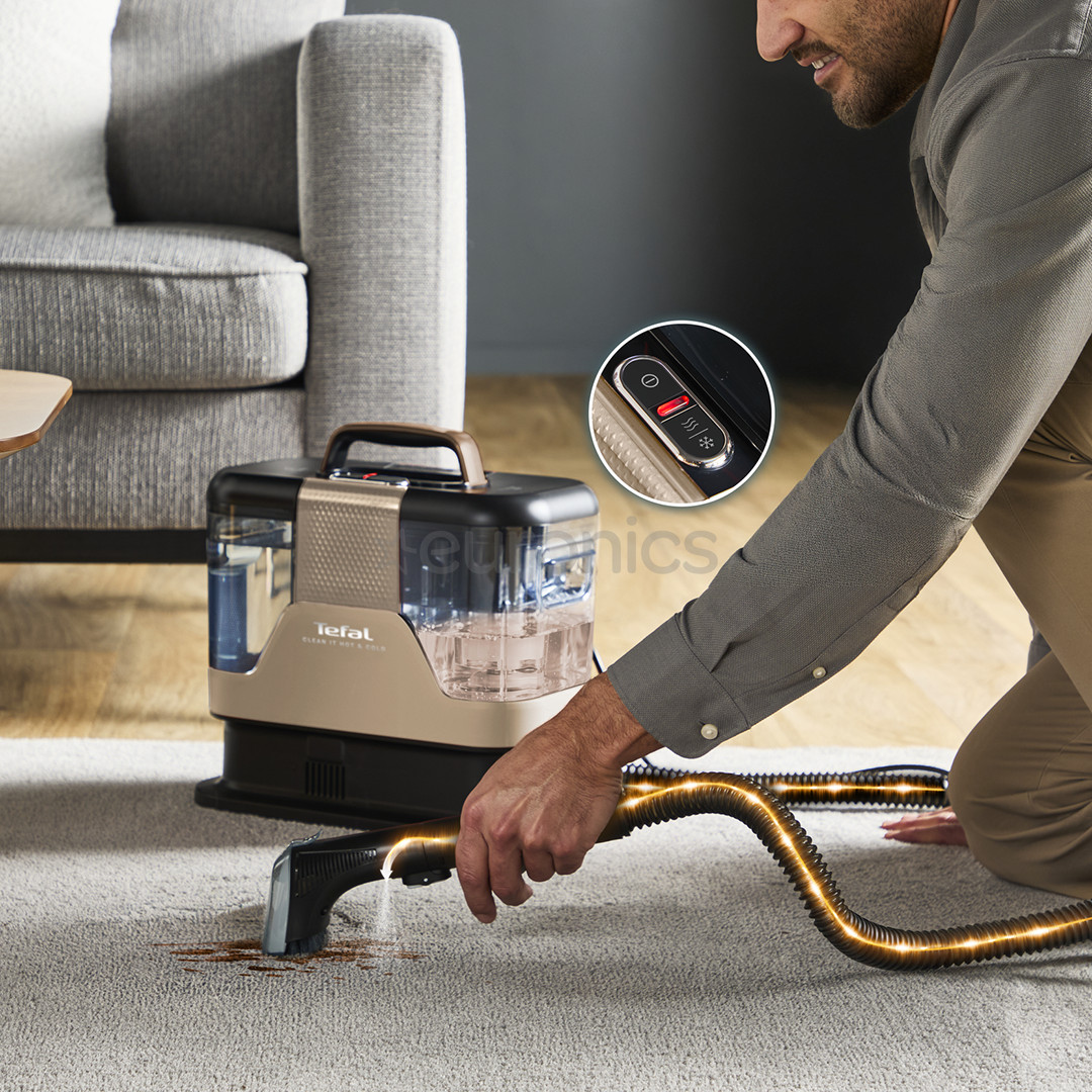 Tefal Clean It Hot & Cold, must/vask - Tekstiilipesur