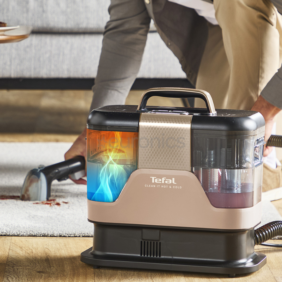 Tefal Clean It Hot & Cold, must/vask - Tekstiilipesur