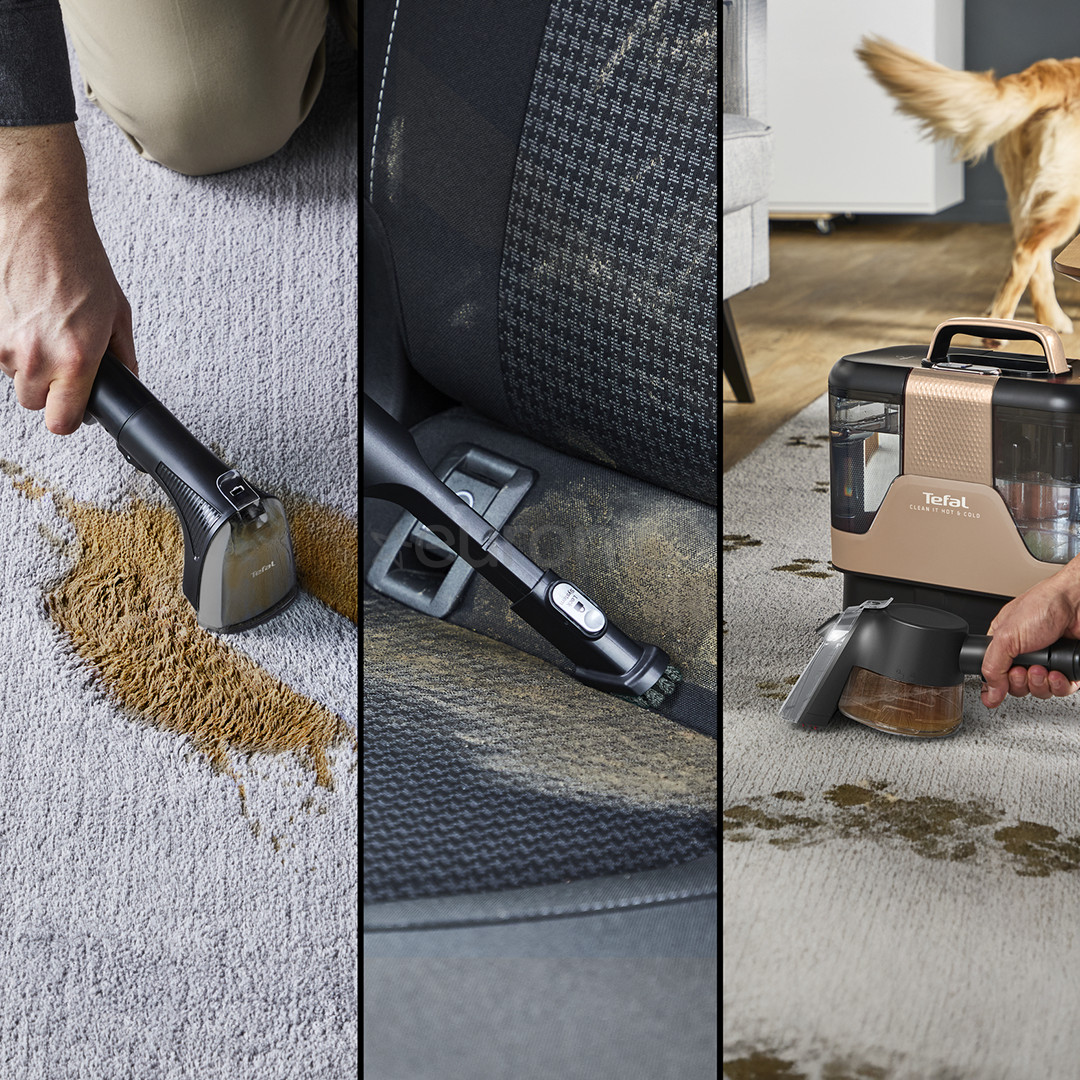 Tefal Clean It Hot & Cold, must/vask - Tekstiilipesur