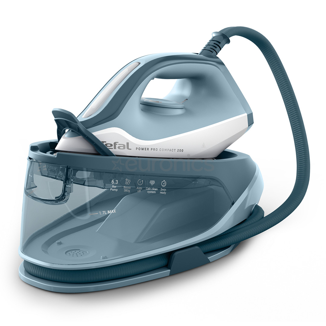 Tefal Power Pro Compact 200, 2400 W, sinine/valge - Triikimissüsteem