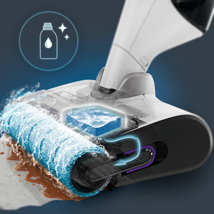 Tefal X-Clean 12, сухая и влажная уборка, белый - Беспроводной пылесос для твердых полов