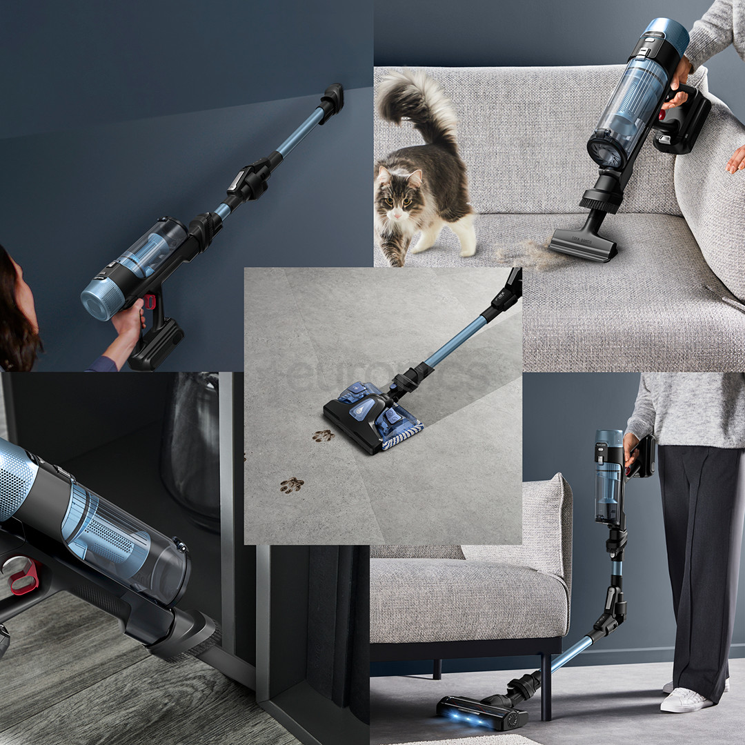 Tefal X-Force Flex 10.80 Allergy Aqua, синий - Беспроводной пылесос
