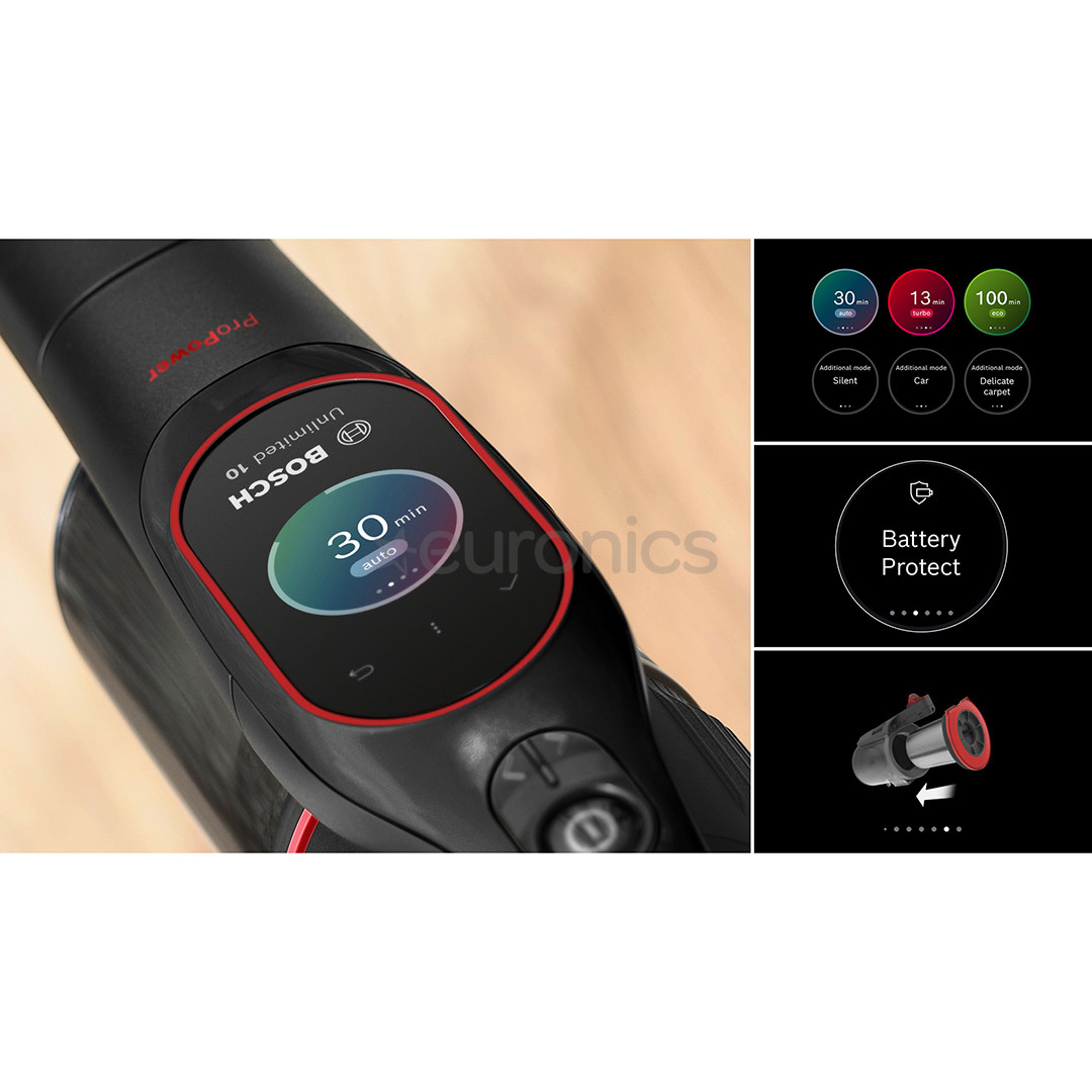 Bosch Unlimited 10 ProPower, must - Juhtmevaba varstolmuimeja