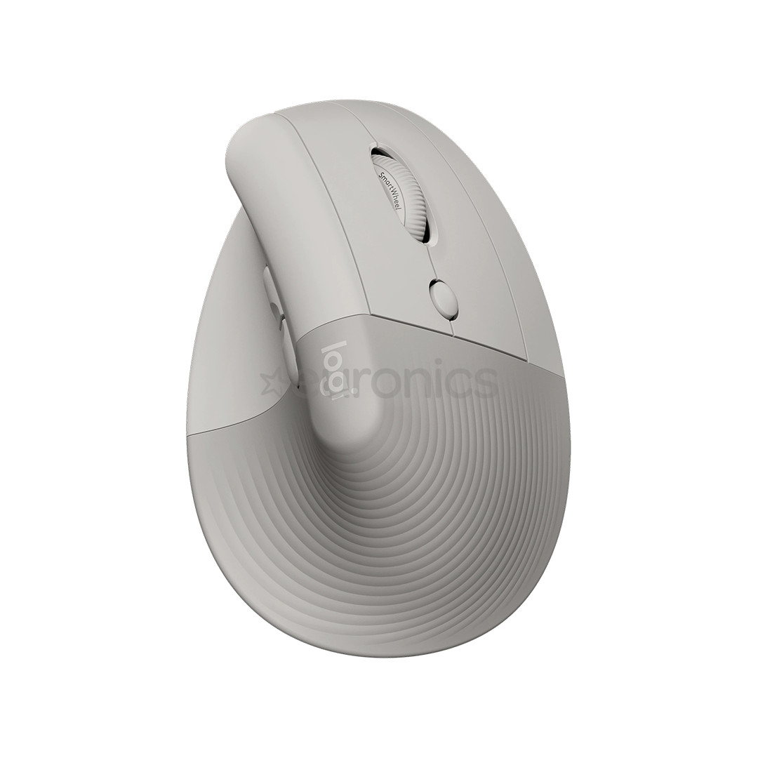 Logitech Lift Vertical Ergonomic, off white - Wireless mouse
