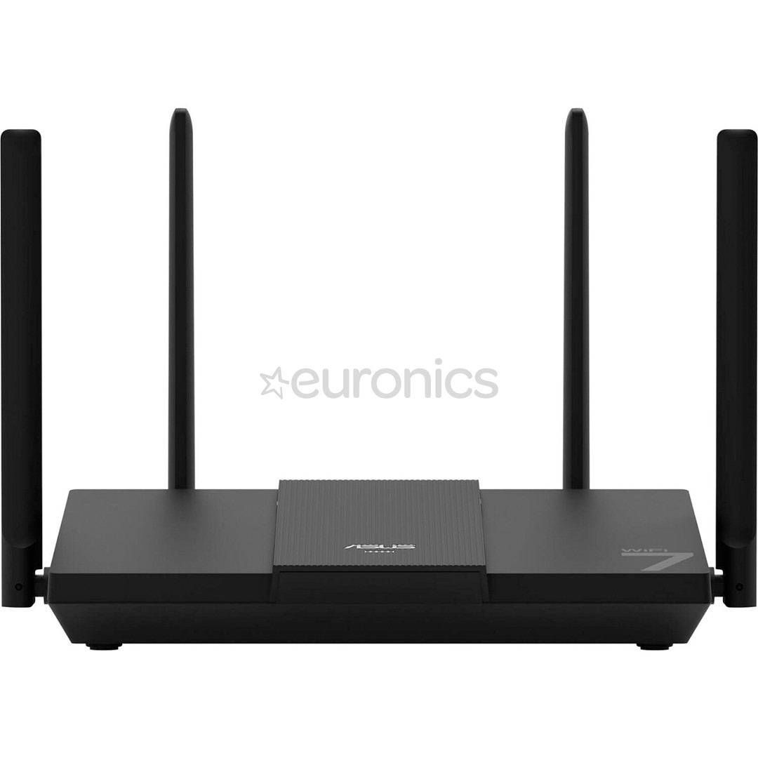 ASUS RT-BE50, Wi-Fi 7, черный - WiFi-роутер