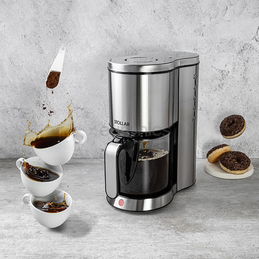Stollar the Drip Café, water tank 1.25 L, inox - Coffee maker