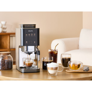 Krups Coffee Crush Experience, must/hõbedane - Espressomasin