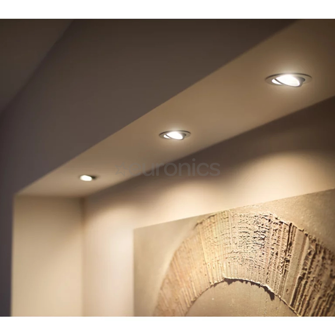 Philips Hue Milliskin recessed spotlight (3 шт.), серебристый - Потолочный светильник