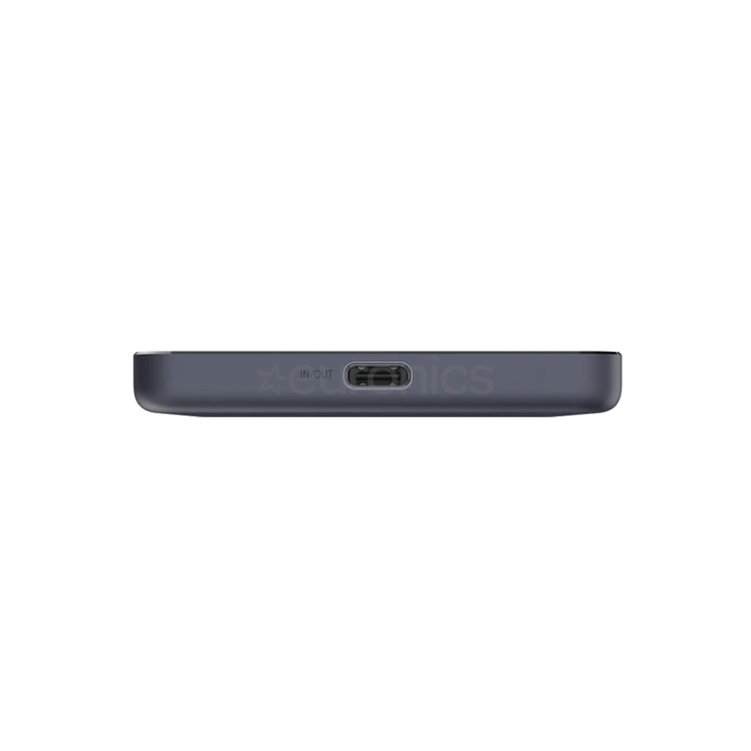 Xiaomi Super Slim Magnetic Power Bank 5000, 5000 mAh, 22,5 W, must - akupank