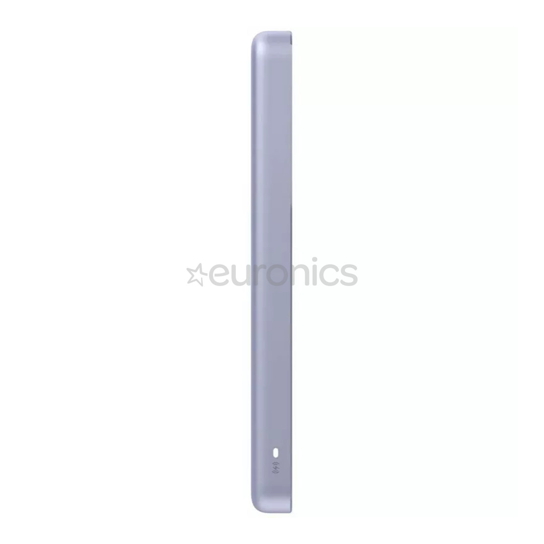Xiaomi Super Slim Magnetic Power Bank 5000, 5000 mAh, 22,5 W, lilla - Akupank