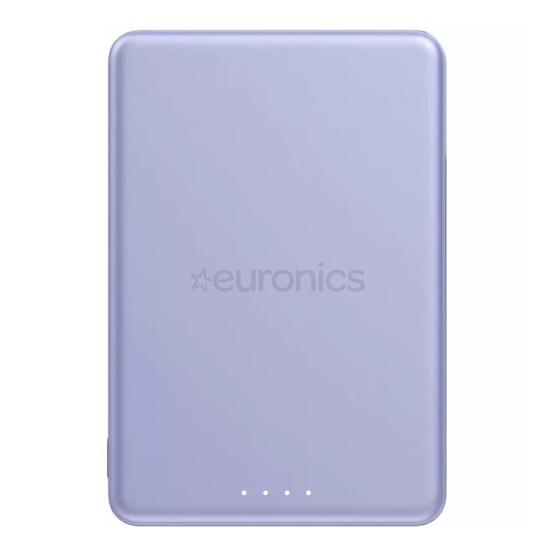 Xiaomi Super Slim Magnetic Power Bank 5000, 5000 mAh, 22,5 W, lilla - Akupank