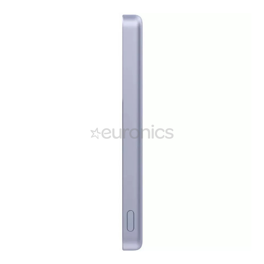 Xiaomi Super Slim Magnetic Power Bank 5000, 5000 mAh, 22,5 W, lilla - Akupank