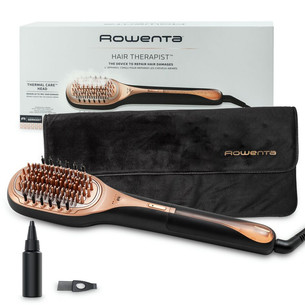 Rowenta Hair Therapist™, 165 W, black/copper - Steam hair brush CF9940F0