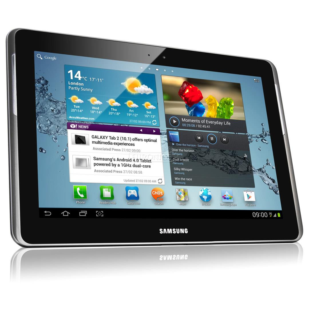 Tahvelarvuti Galaxy Tab 2, Samsung / 10,1", WiFi, 3G, 16 GB, Android 4.0