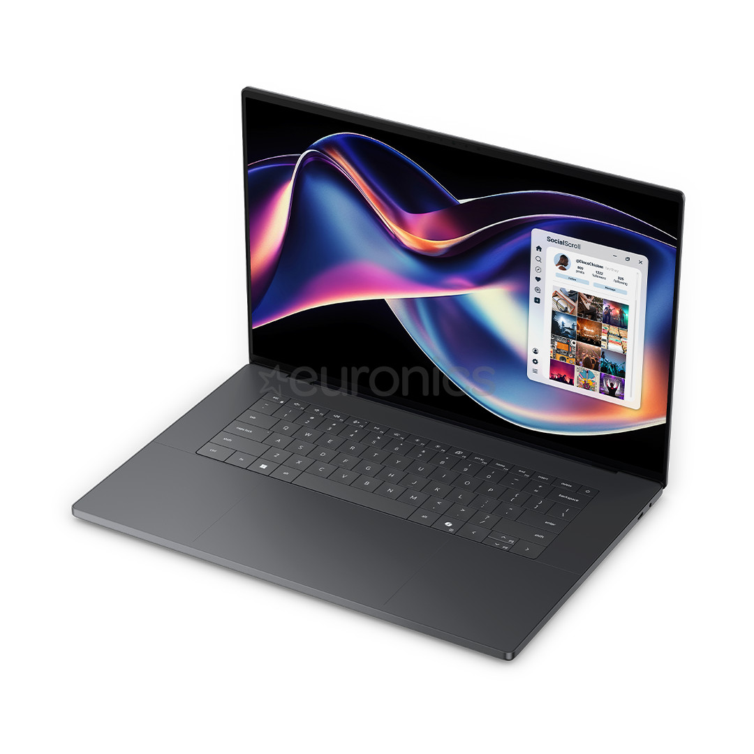 Dell XPS, 16'', 3.2K, OLED, 120 Hz, Ultra X7, 32 GB, 1 TB, W11P, ENG, tumehall - Sülearvuti