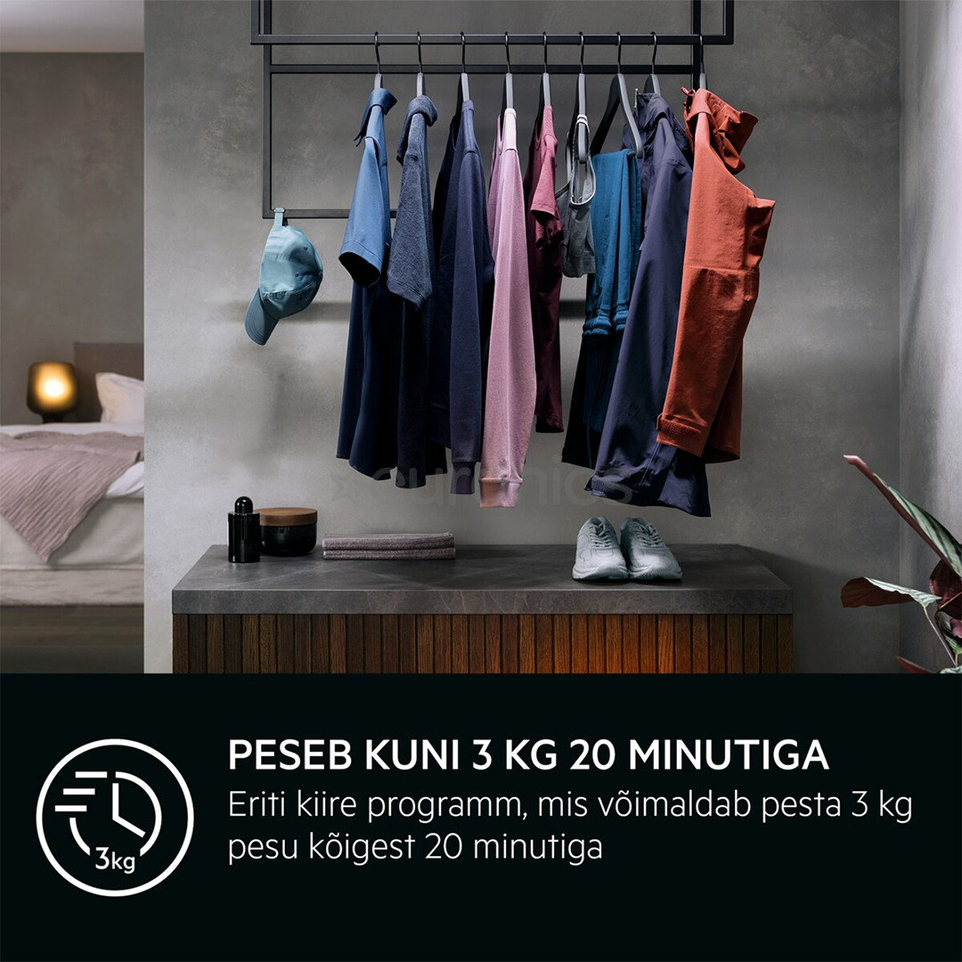 AEG 7000 Series ProSteam® UniversalDose, 8 kg, depth 57.6 cm, 1400 rpm - Front load washing machine