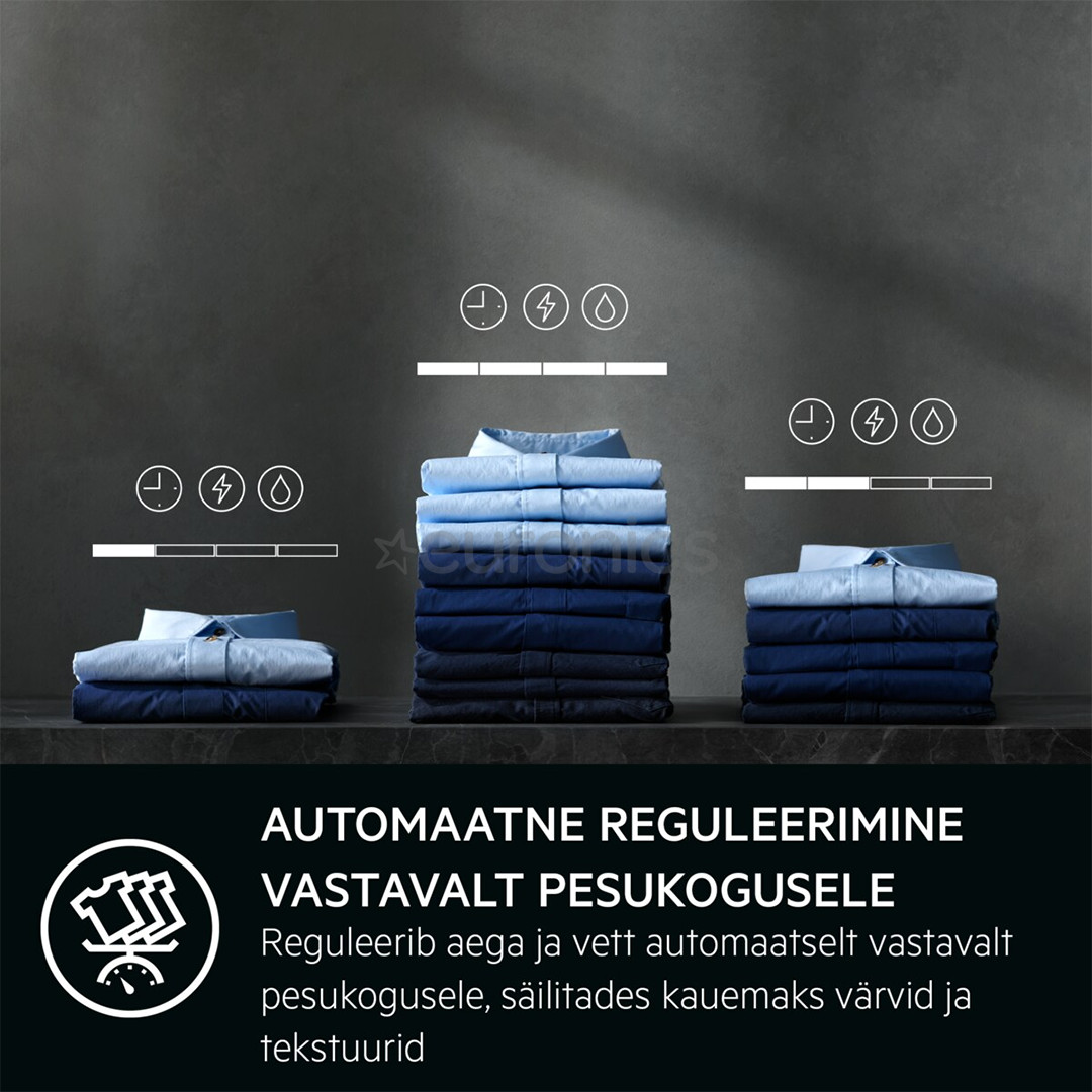 AEG 7000 Series ProSteam® UniversalDose, 8 kg, depth 57.6 cm, 1400 rpm - Front load washing machine