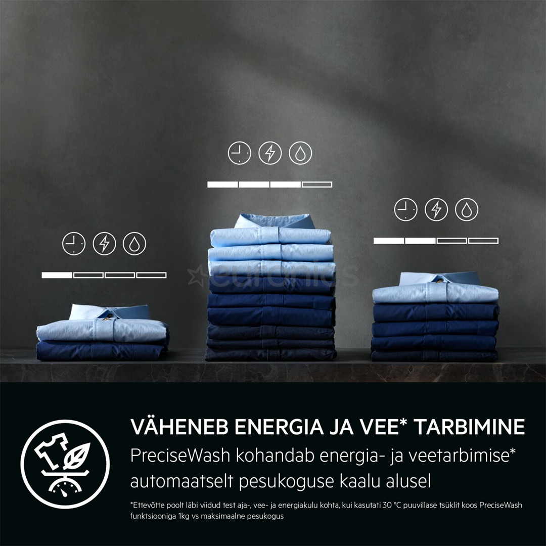 AEG 7000 Series ProSteam® UniversalDose, 8 kg, depth 57.6 cm, 1400 rpm - Front load washing machine