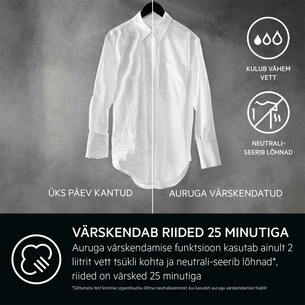 AEG 7000 Series ProSteam® UniversalDose, 8 kg, depth 57.6 cm, 1400 rpm - Front load washing machine