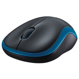 Logitech M185, gray/blue - Wireless Optical Mouse