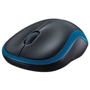 Logitech M185, серый/синий - Беспроводная оптическая мышь