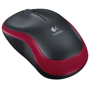 Logitech M185, gray/red - Wireless Optical Mouse