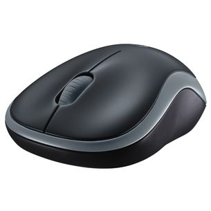 Logitech M185, hall/must - Juhtmevaba optiline hiir