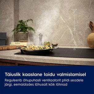 Electrolux, 615 m³/h, laius 59.8 cm, must - Õhupuhasti