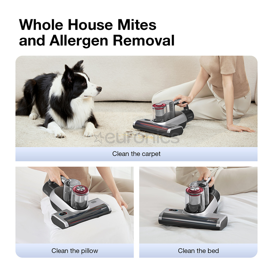 Jimmy BD7 Pro, grey - Cordless anti-mite vacuum cleaner