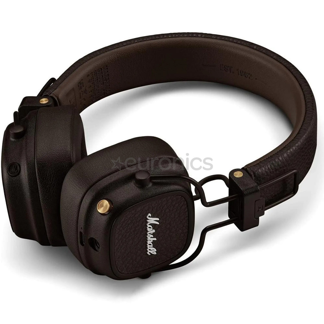Marshall Major V, brown - On-ear wireless headphones