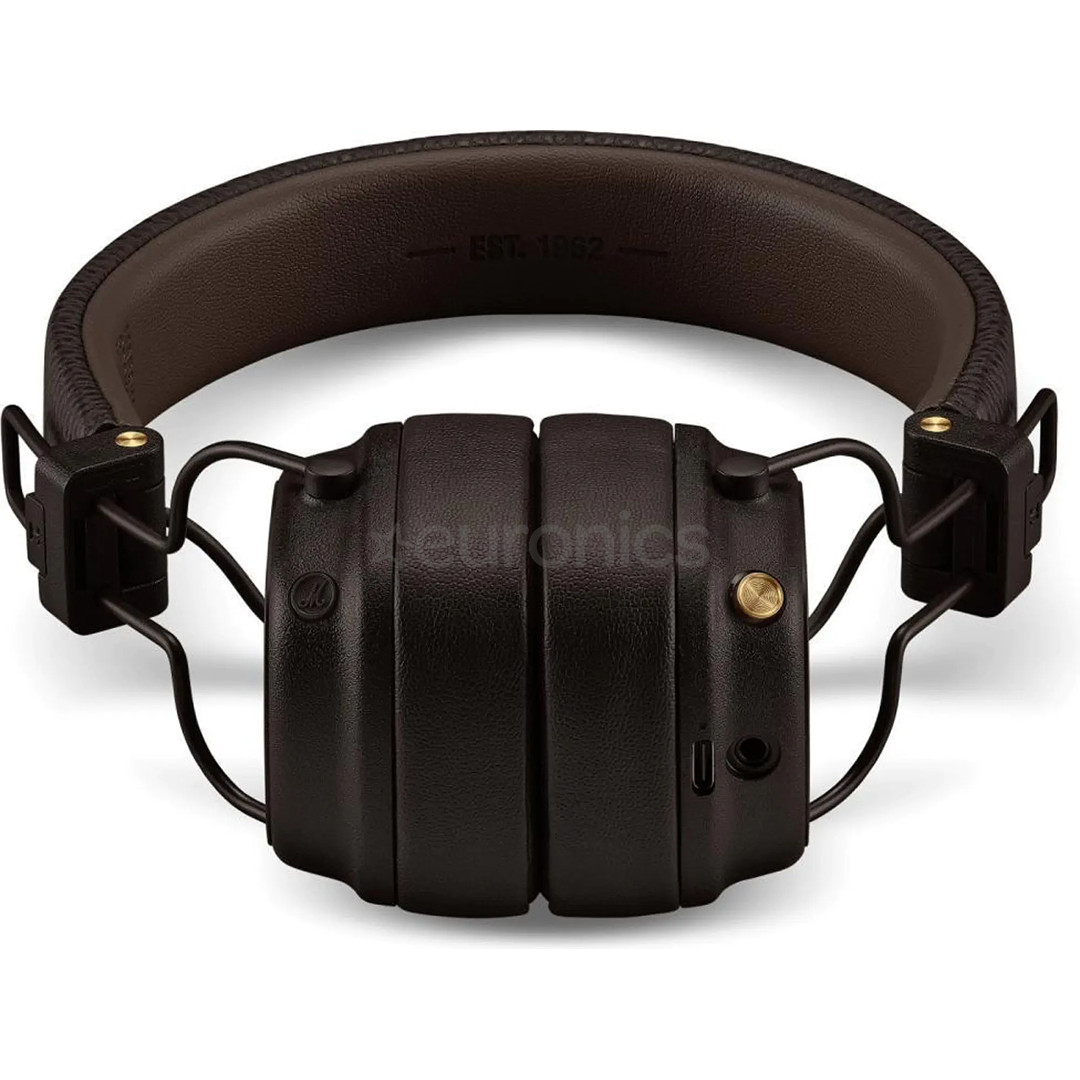 Marshall Major V, brown - On-ear wireless headphones