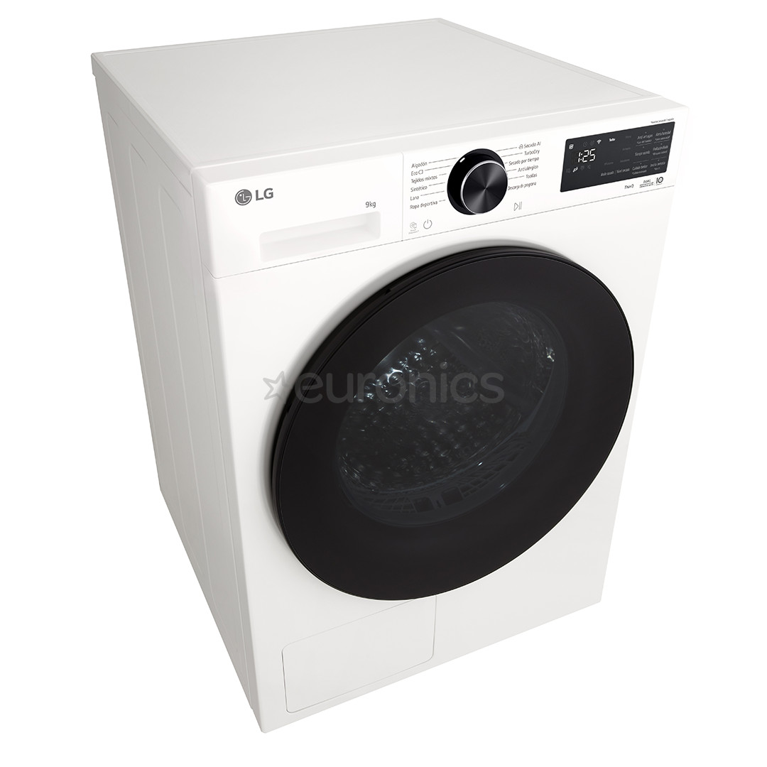 LG, Soojuspump, 9 kg, sügavus 61.5 cm - Pesukuivati